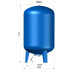 Гидроаккумулятор VODOS WTR 500 VERT (500 литров, 10bar, G 1 1/4", +99°C, мембрана EPDM SE.FA Italy)