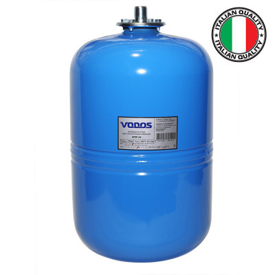 Гидроаккумулятор VODOS WTR 24 (24 литра, 10bar, G 3/4", +99°C, мембрана EPDM SE.FA Italy)